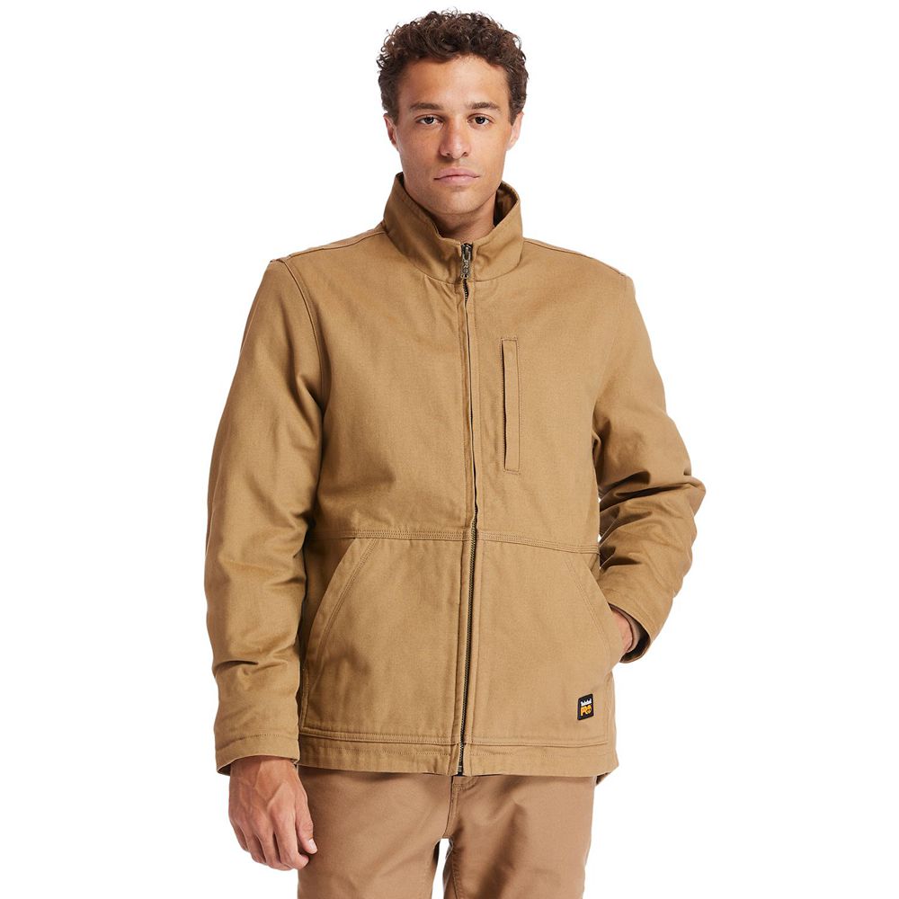 Chaquetas Timberland Hombre Pro® Gritman Lined Lona Marrones - Chile XYL-796423